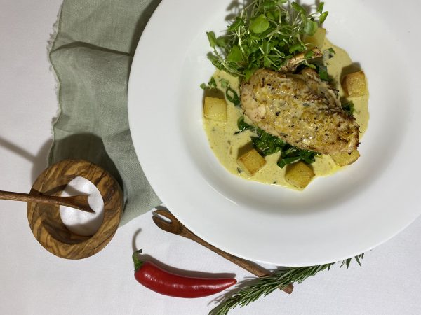 Lemon chicken main course by Relish, Kent's Expert Wedding Caterers